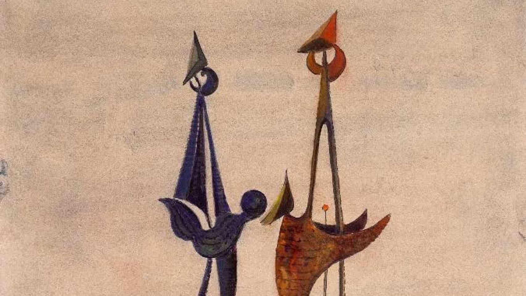 'Dos pájaros / Escultura para un puerto [otra versión]', h. 1958-1960