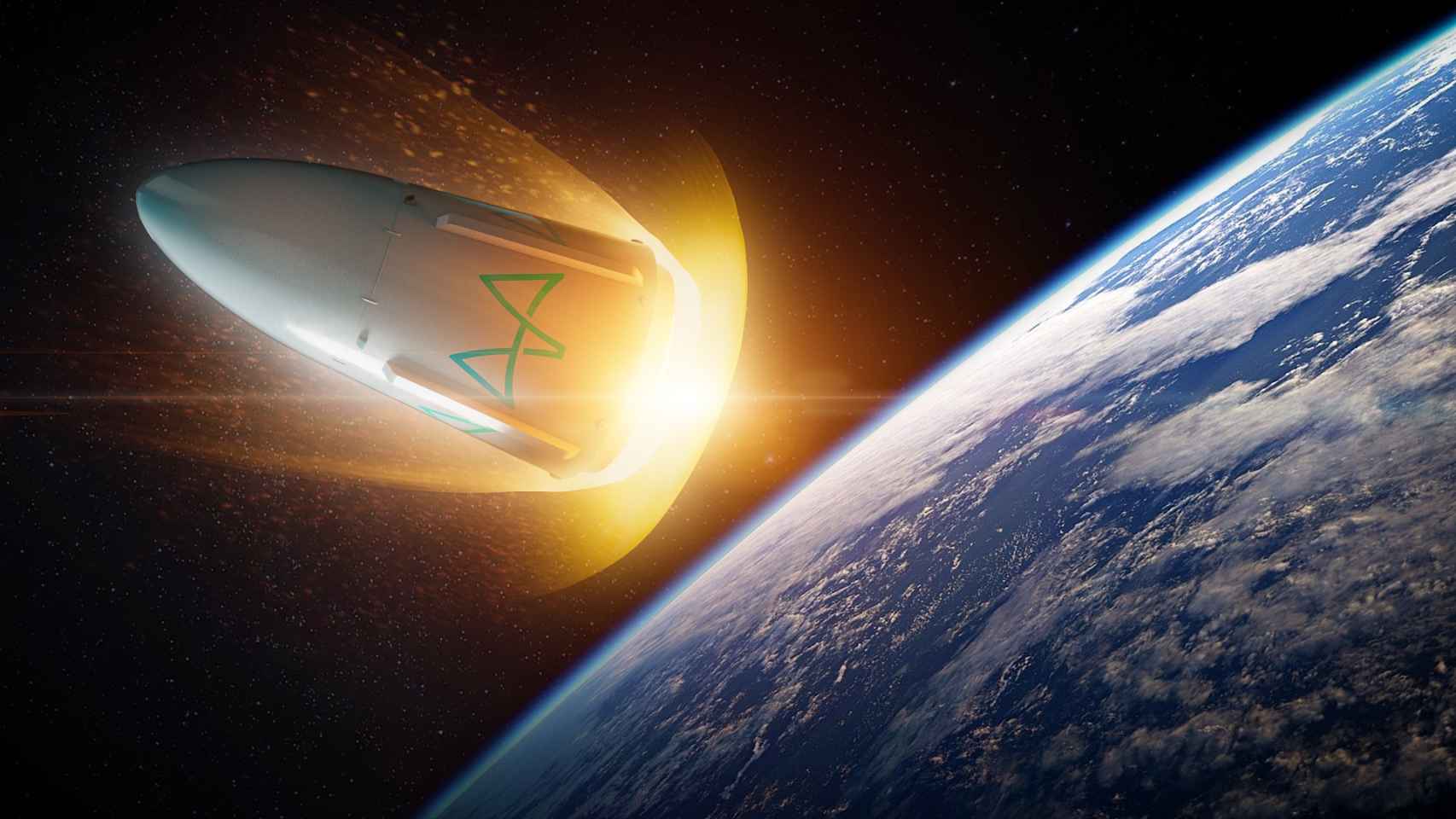 Reentrada segunda etapa de un cohete de Pangea