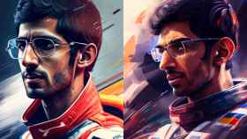 Sundar Pichai, CEO de Google, como piloto de Formula 1 según una IA