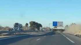 Graban un accidente en directo en plena autovía en Manzanares (Ciudad Real)