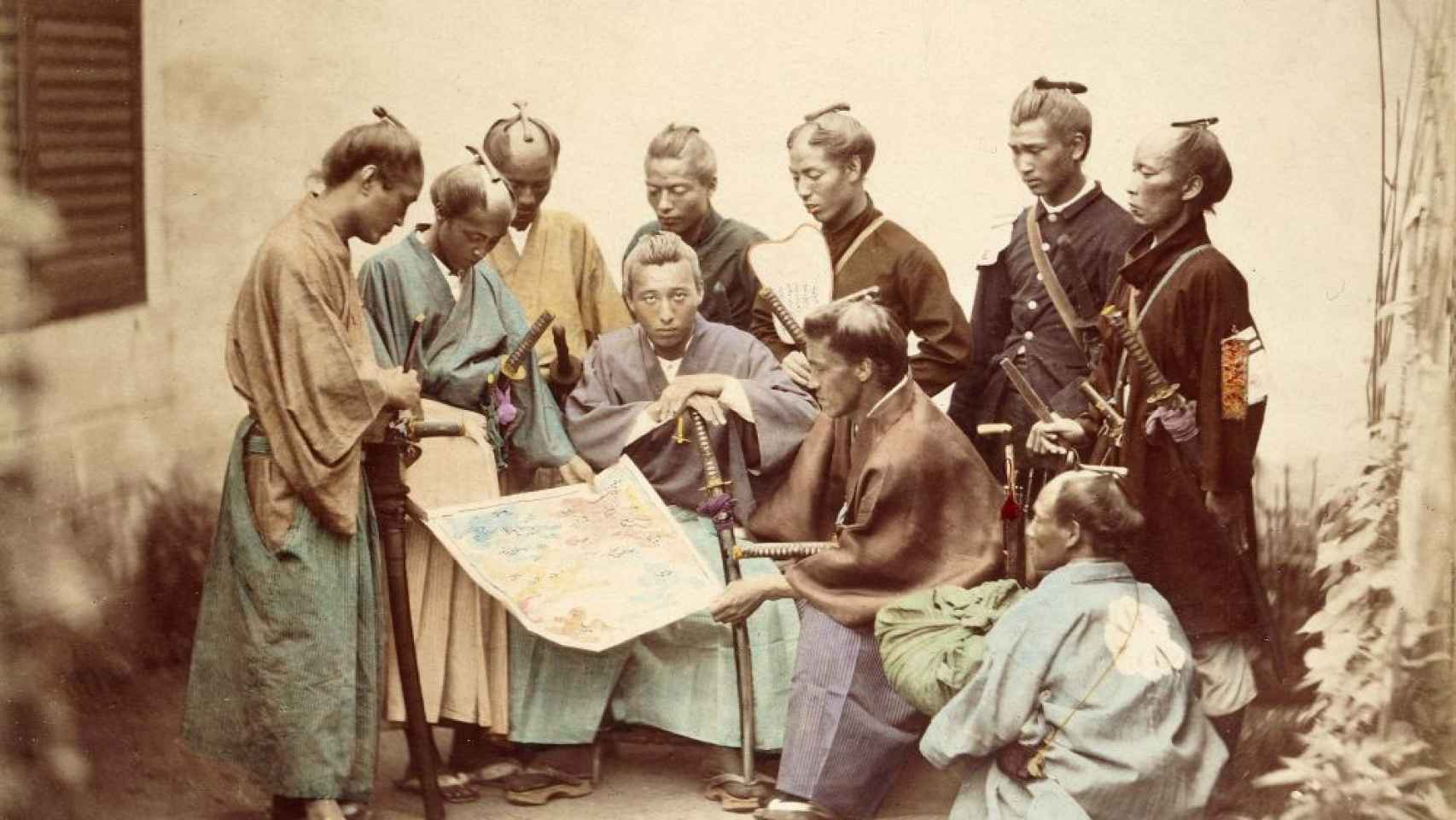 Guerreros samurái a finales del siglo XIX