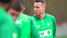 Carlos Clerc, durante un entrenamiento.