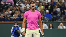 Carlos Alcaraz celebra su victoria frente a Felix Auger-Aliassime en Indian Wells