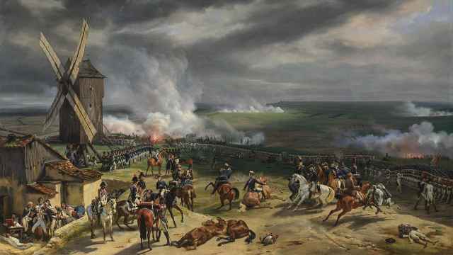 Recreación de la batalla de Valmy según el pincel de Horace Vernet. The National Gallery