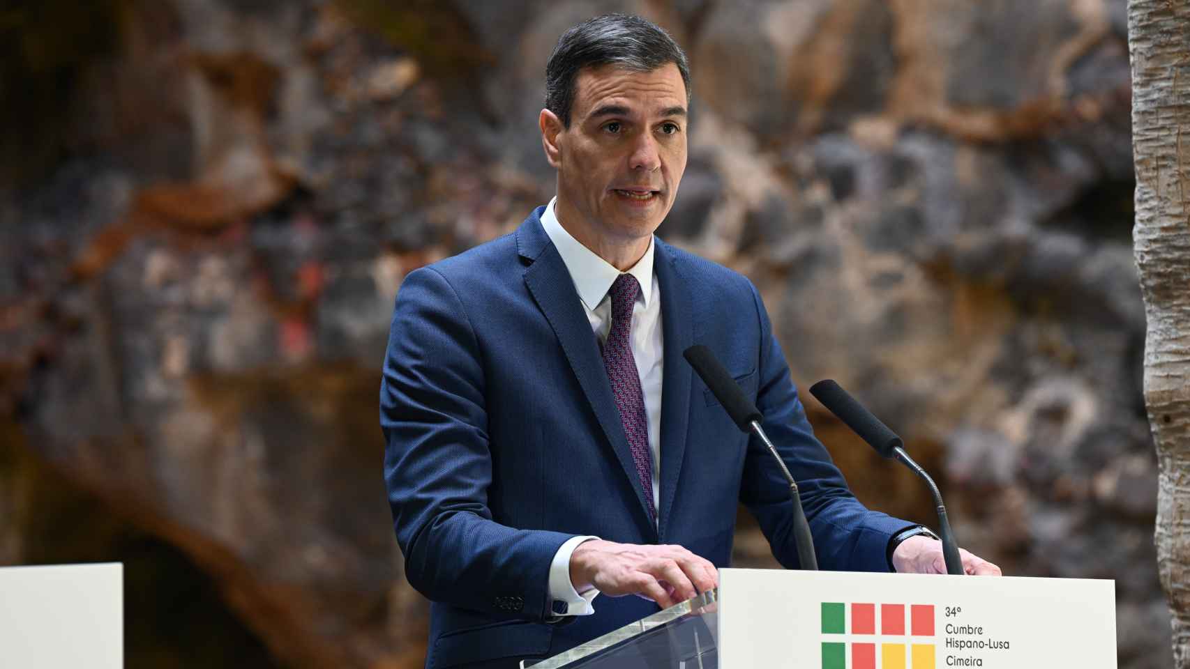 El presidente Pedro Sánchez esta semana en el foro hispano-protugués que tuvo lugar en Lanzarote.