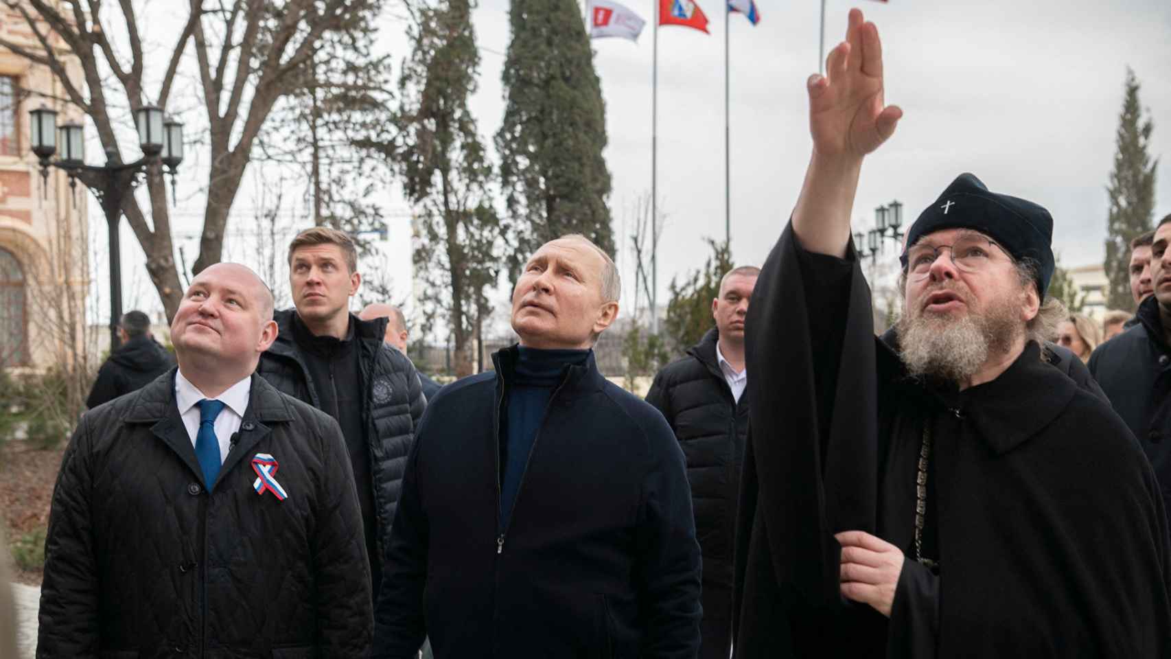 Vladímir Putin, durante la celebración por el noveno aniversario de la anexión de Crimea.