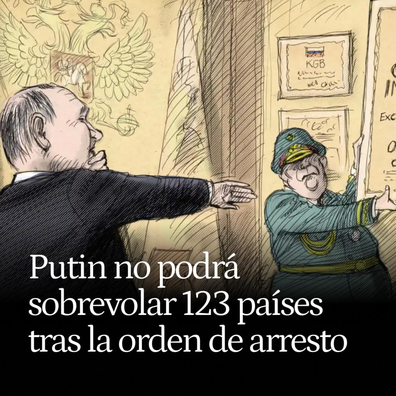 Putin no podrá viajar ni sobrevolar 123 países tras la orden de arresto de la Corte Penal Internacional