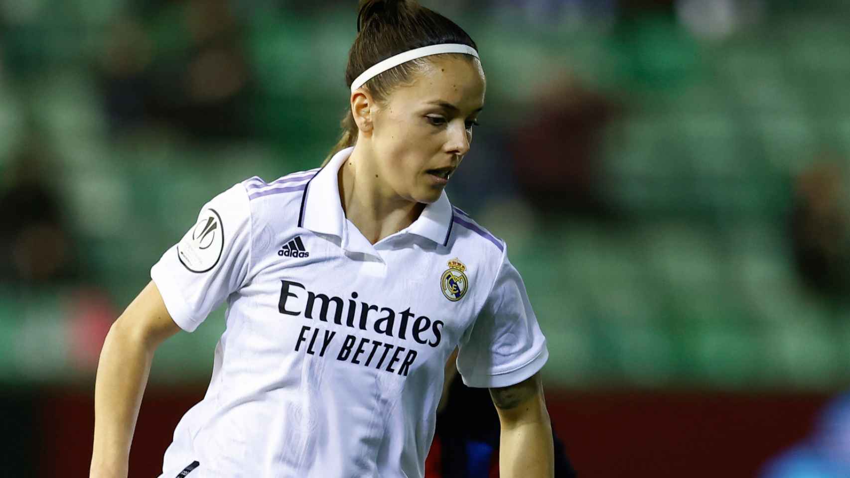 Claudia Zornoza, en un partido del Real Madrid Femenino de la temporada 2022/2023