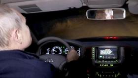 Vladímir Putin en un coche.