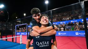 Arturo Coello y Agustín Tapia celebran su victoria en el Open de Chile