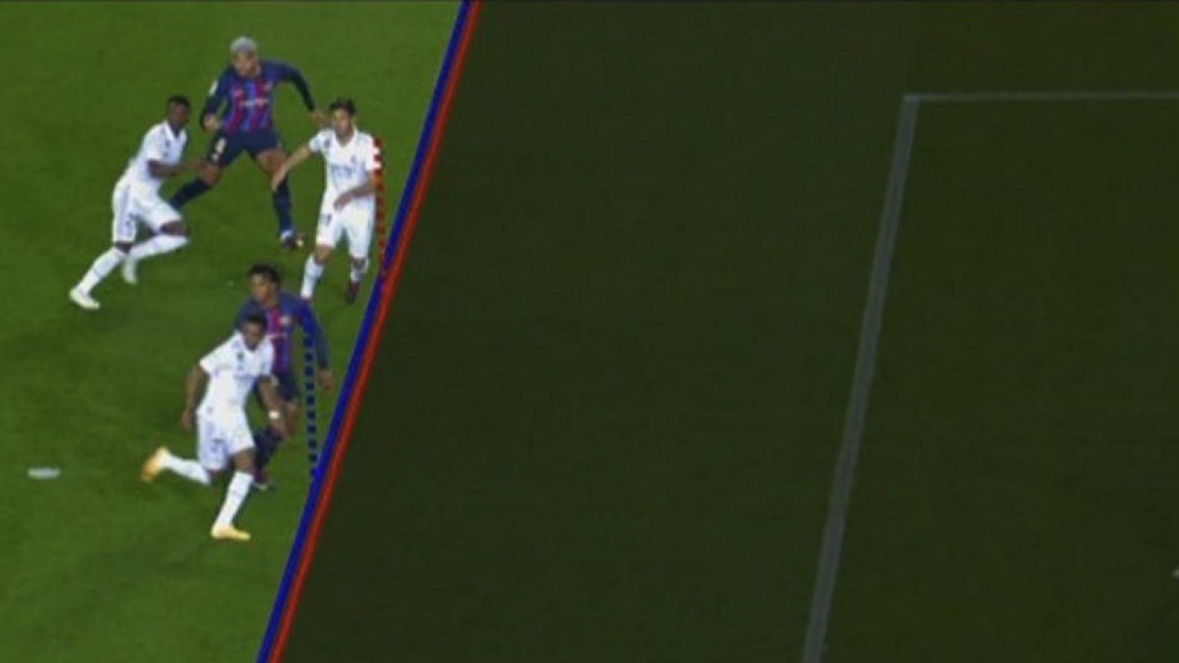El gol anulado a Marco Asensio en El Clásico