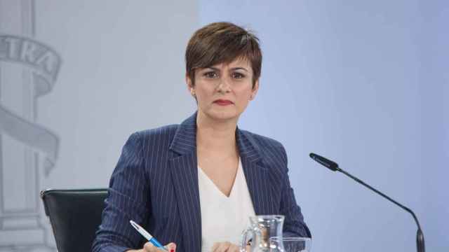 La portavoz del Gobierno, Isabel Rodríguez, este lunes en el Palacio de la Moncloa.