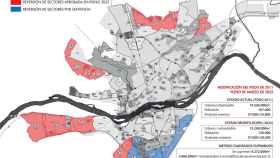 Mapa de la modificación del suelo urbanizable de Zamora
