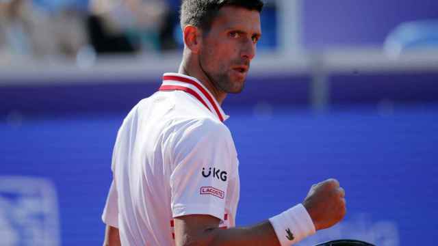 El tenista Novak Djokovic, durante un partido