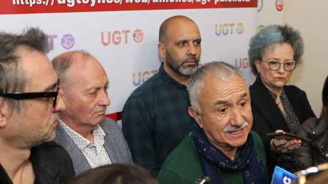 El secretario general de UGT, Pepe Álvarez, este miércoles en Palencia.