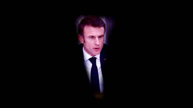 Emmanuel Macron durante la rueda de prensa que ha concedido a la televisión francesa.