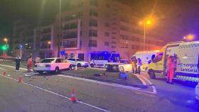 Accidente en la calle Kilimanjaro de Valladolid