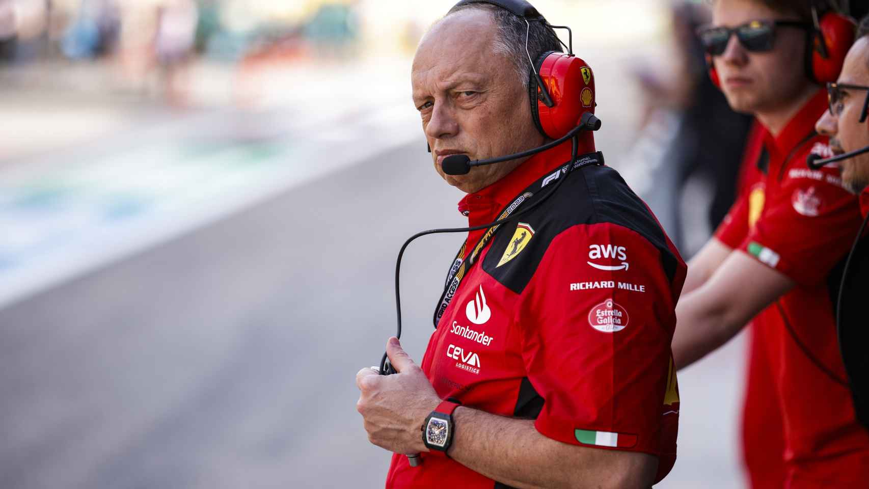 Frederic Vasseur durante el Gran Premio de Bahréin de Fórmula 1