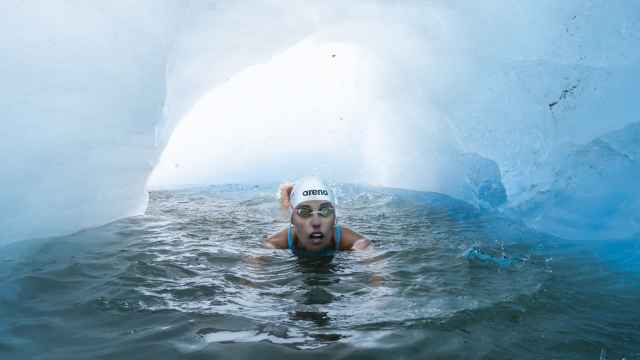 La nadadora chilena de aguas heladas Bárbara Hernández, conocida como La Sirena de Hielo
