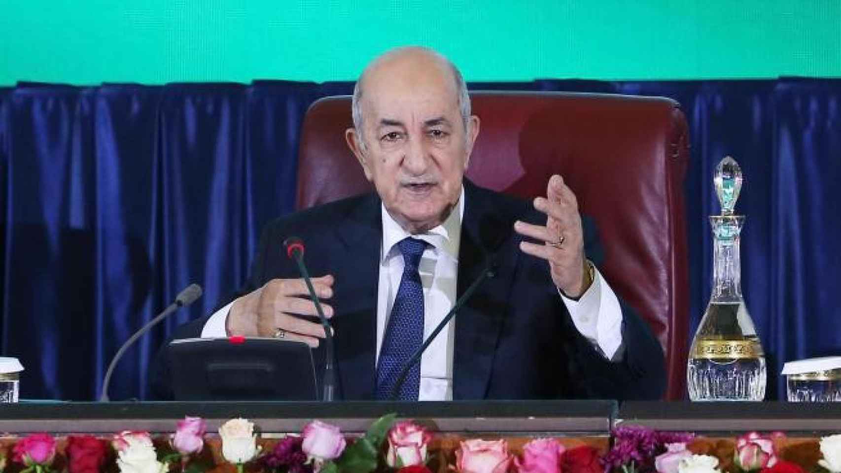 El presidente de Argelia, Abdelmayid Tebune.