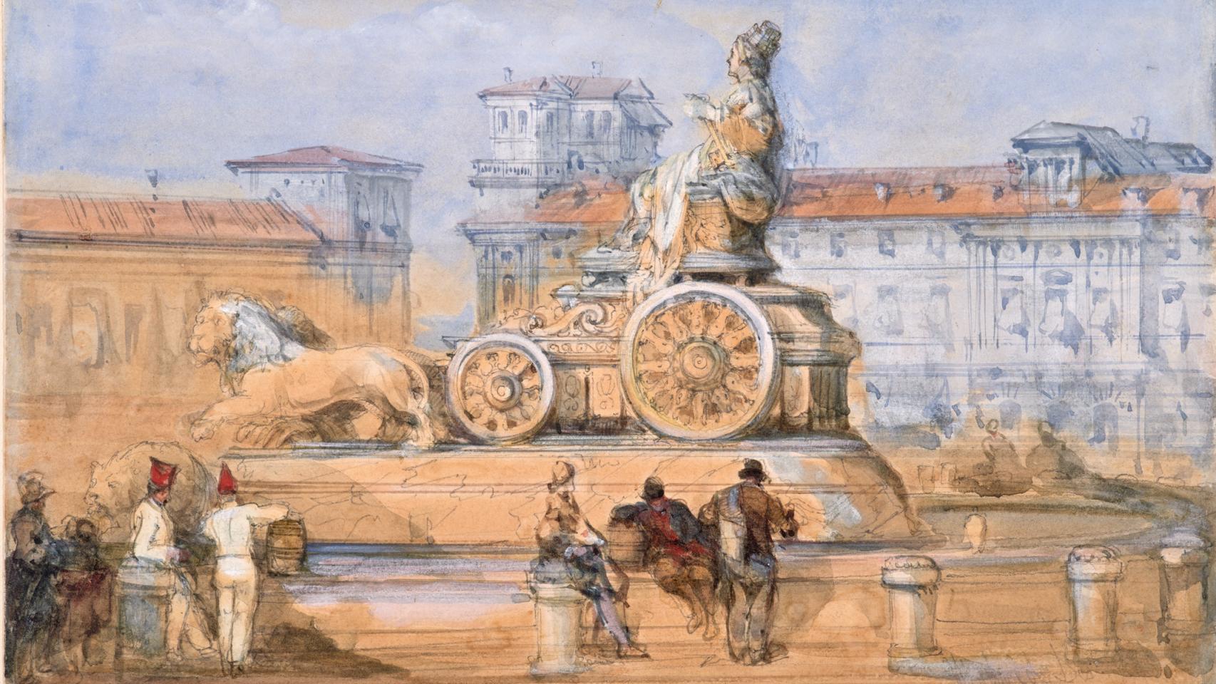 David Roberts: 'A Fonte de Cibele', 1832