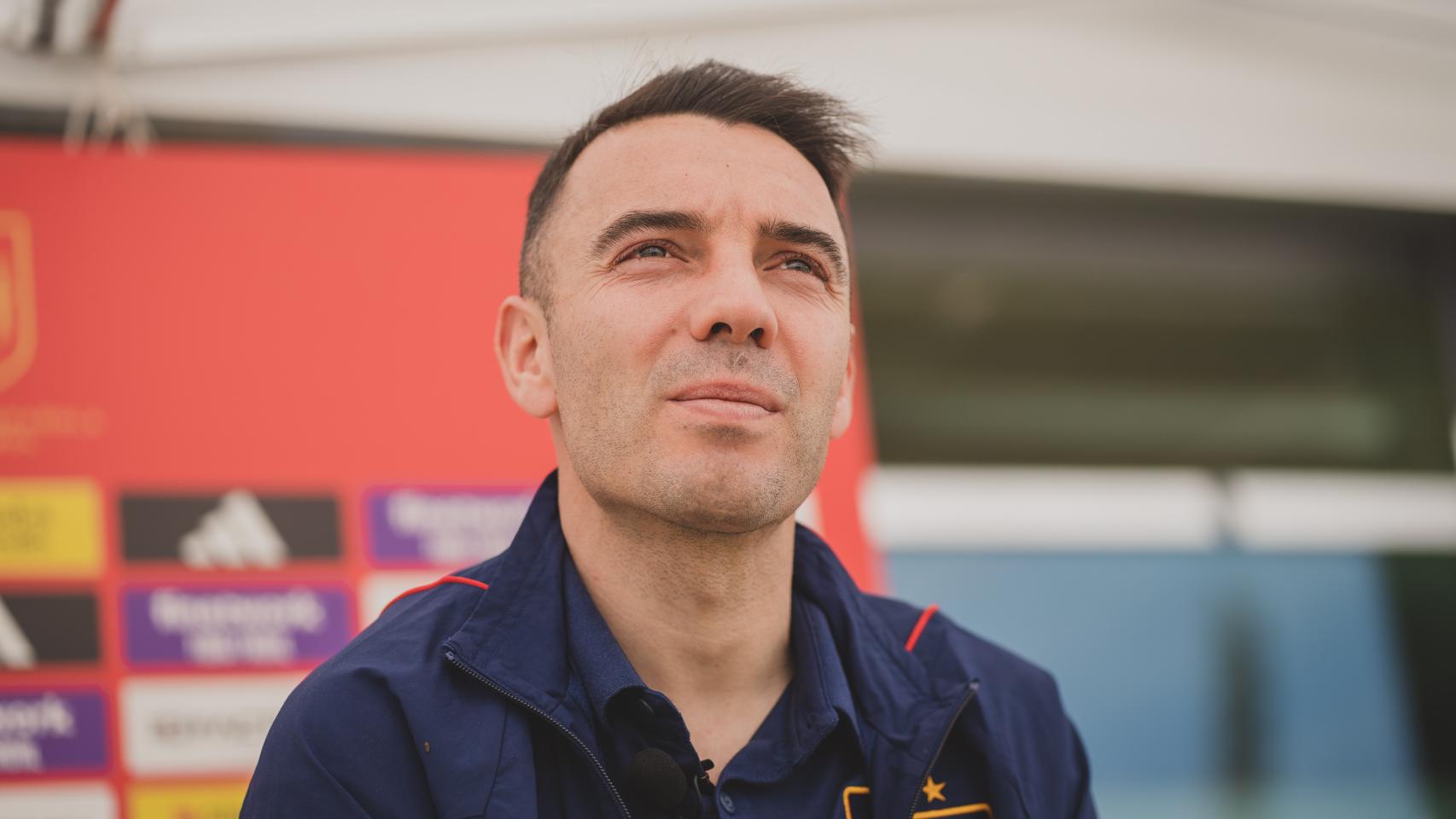 Iago Aspas, durante la entrevista con EL ESPAÑOL