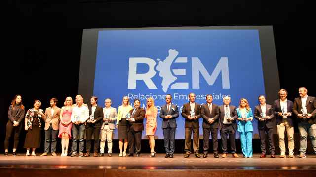 Los premiados en la edición anterior de los galardones al trabajo empresarial en 2021 de la Plataforma REM.