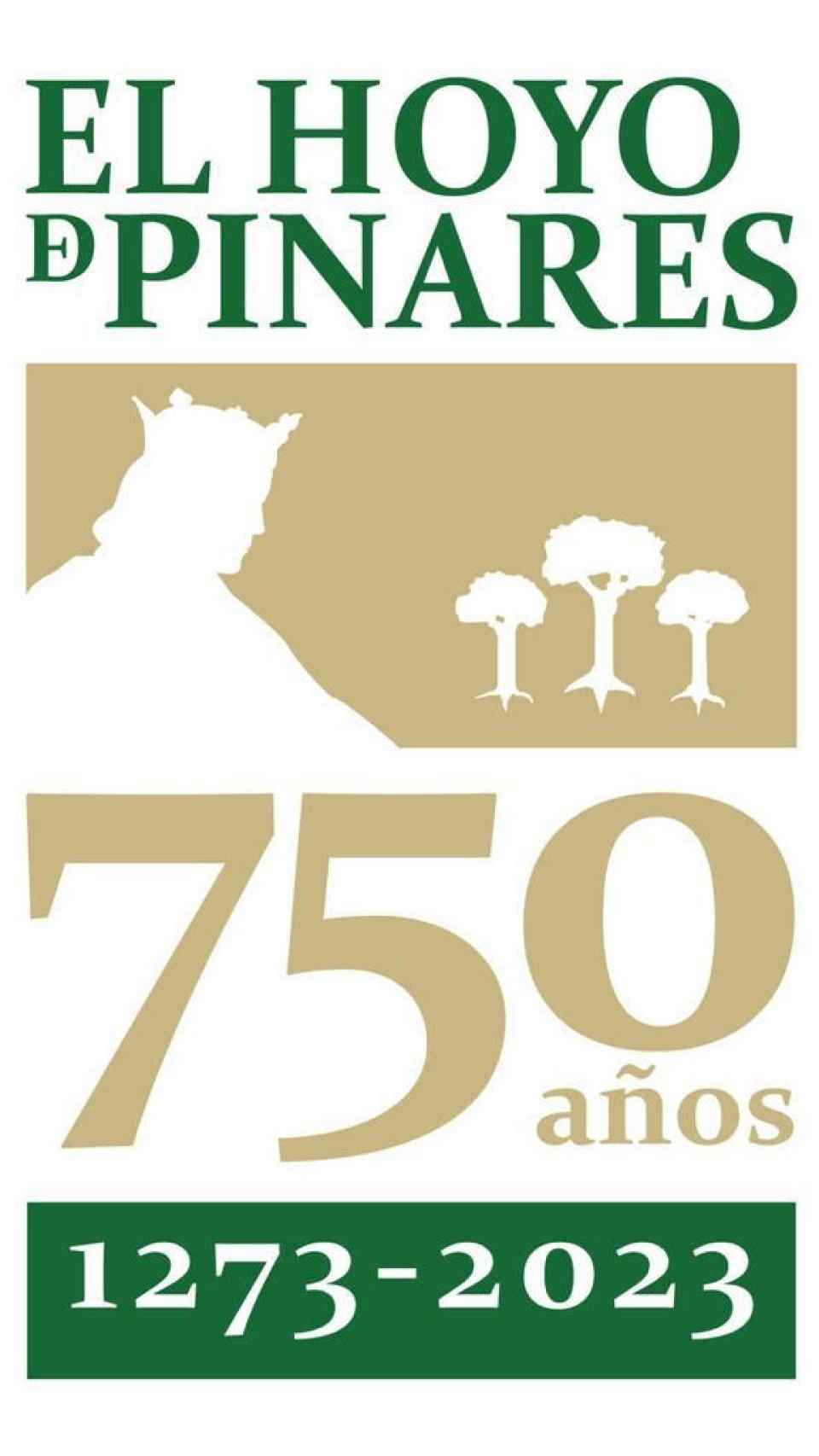 Imagen de la marca conmemorativa del 750 aniversario de la carta de heredad de El Hoyo de Pinares.