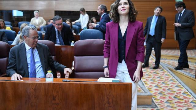 Isabel Díaz Ayuso, en la Asamblea de Madrid.