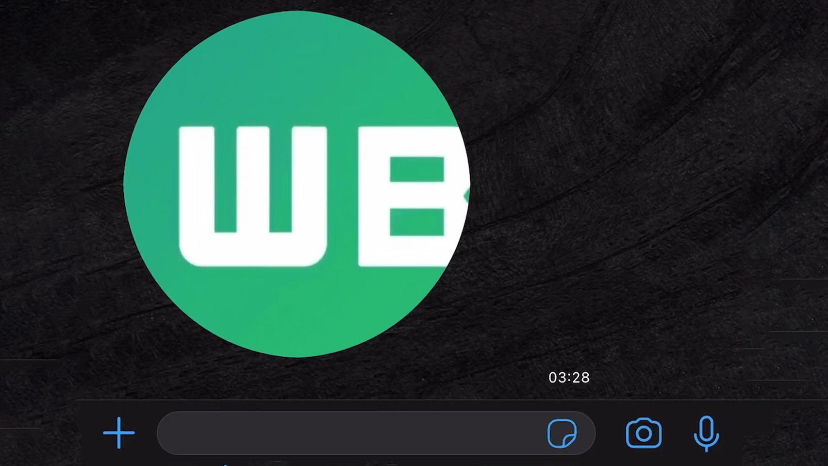 Nota de vídeo mandada en un chat.
