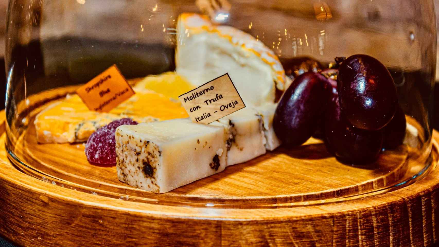 Tabla de queso en Raclette.