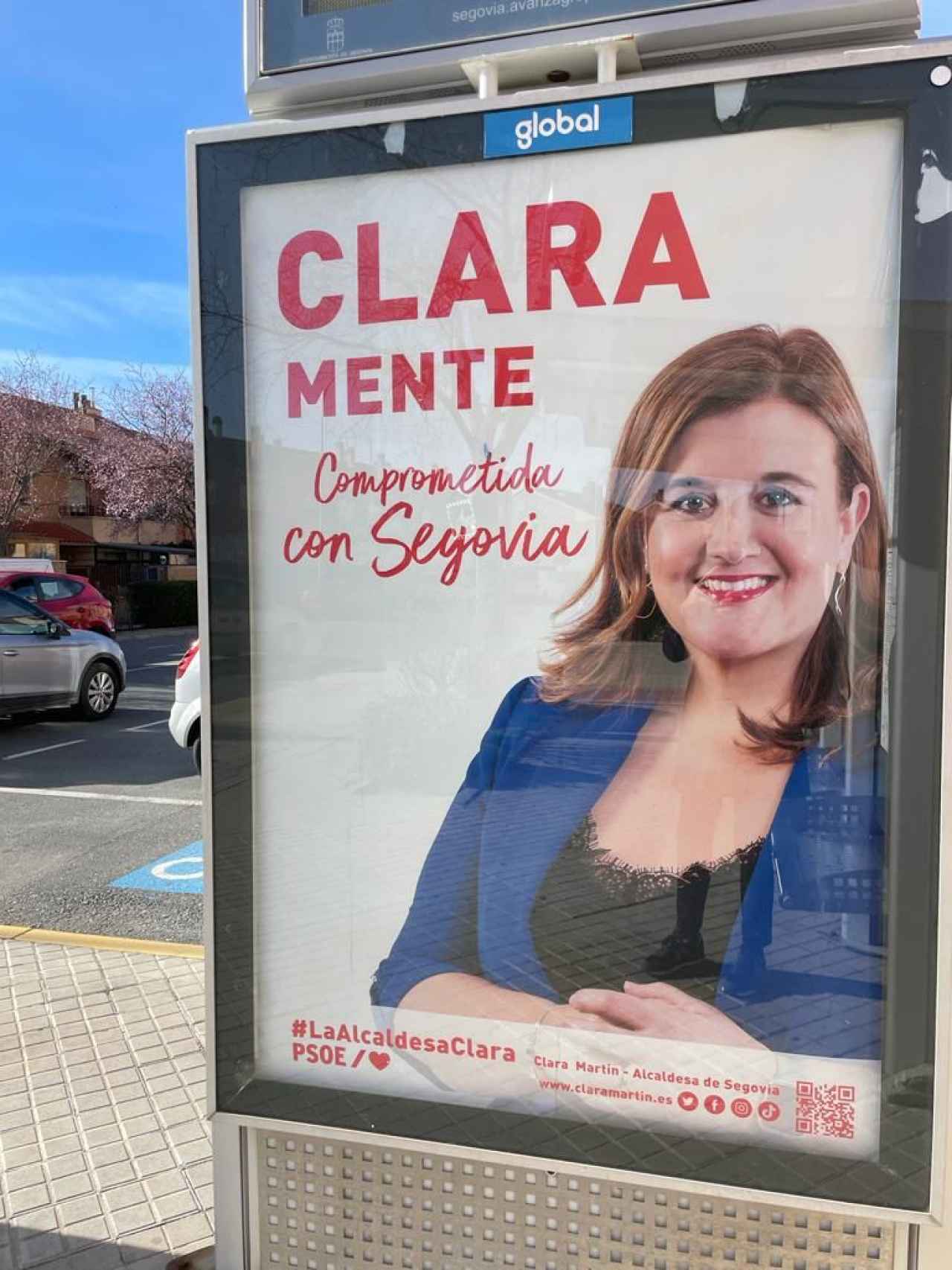 Campaña de la actual alcaldesa de Segovia, Clara Martín.
