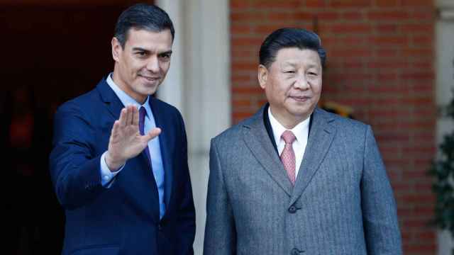 Pedro Sánchez y Xi Jinping, en Moncloa, durante la visita de Estado del mandatario chino a España en 2018.