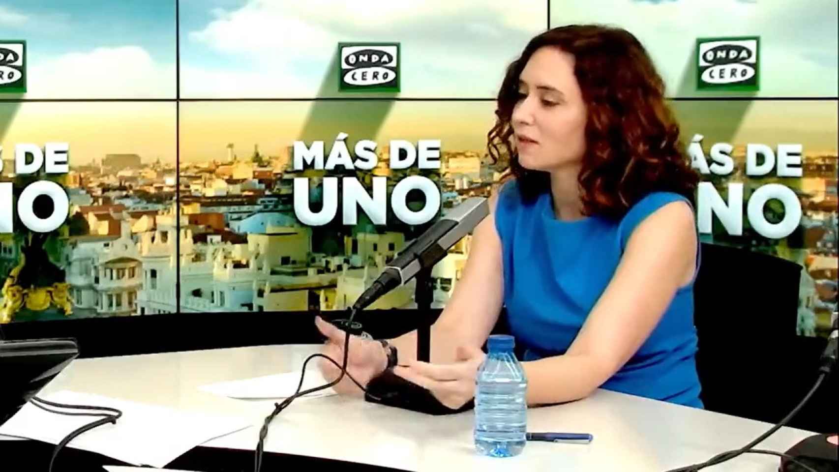La presidenta de la Comunidad de Madrid, Isabel Díaz Ayuso, este viernes en Onda Cero.