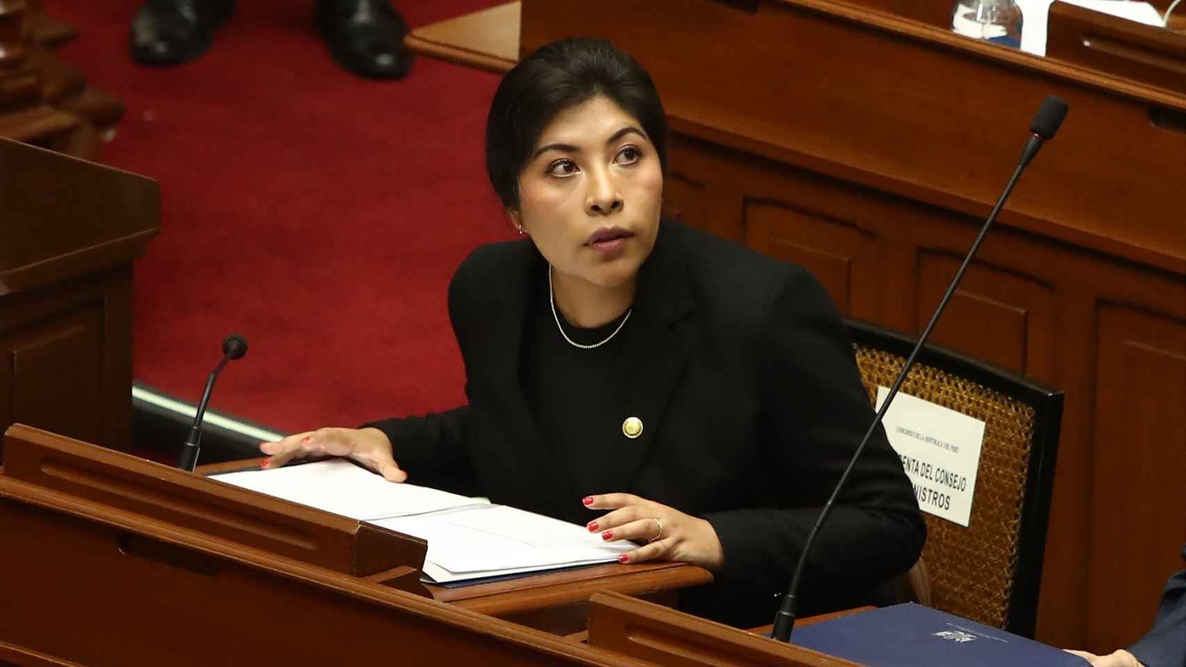 La exprimera ministra de Perú, Betssy Chávez.