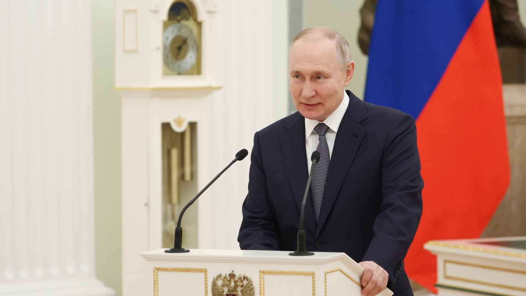 El presidente de Rusia, Vladímir Putin, durante un acto esta semana