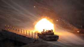Maniobra de un tanque estadounidense en Corea del Sur, el pasado 23 de marzo.
