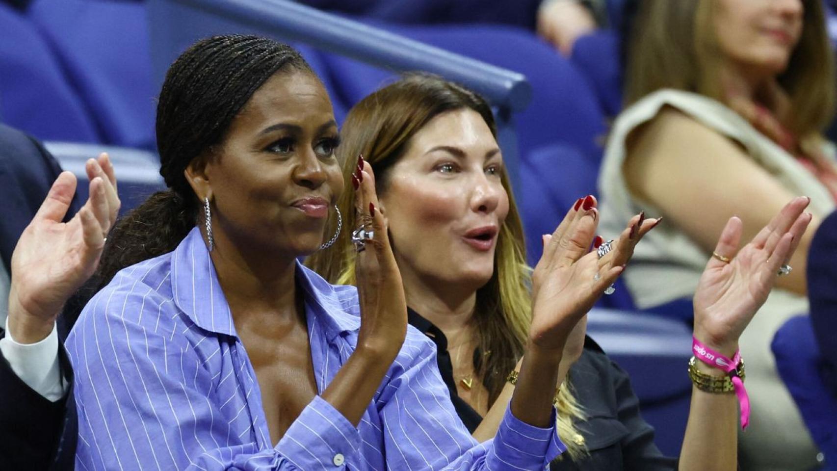Michelle Obama, en la grada durante el último US Open