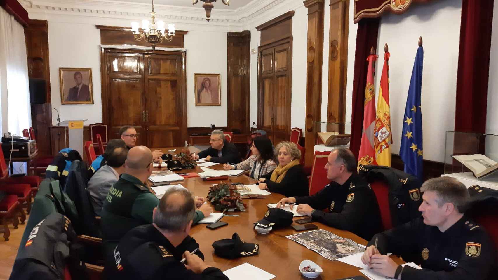Reunión de la Junta Local de Seguridad de Salamanca en la Subdelegación del Gobierno