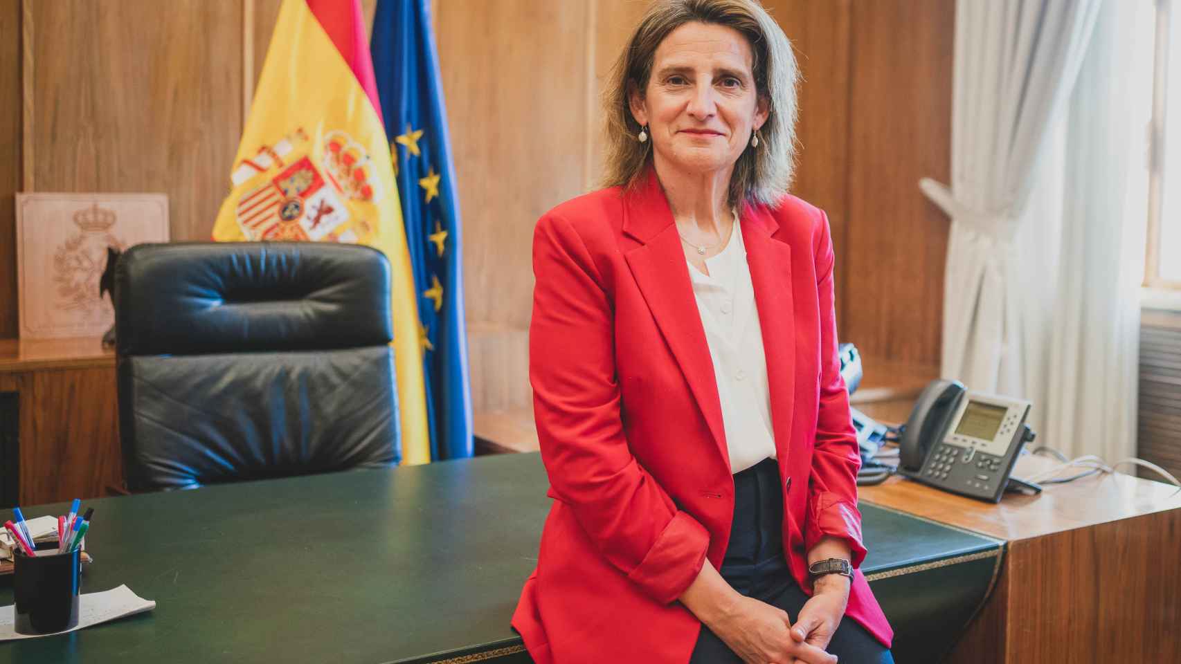 Teresa Ribera, vicepresidenta tercera y ministra para la Transición Ecológica y el Reto Demográfico, durante su entrevista en la primera jornada del 'Wake Up, Spain!'.