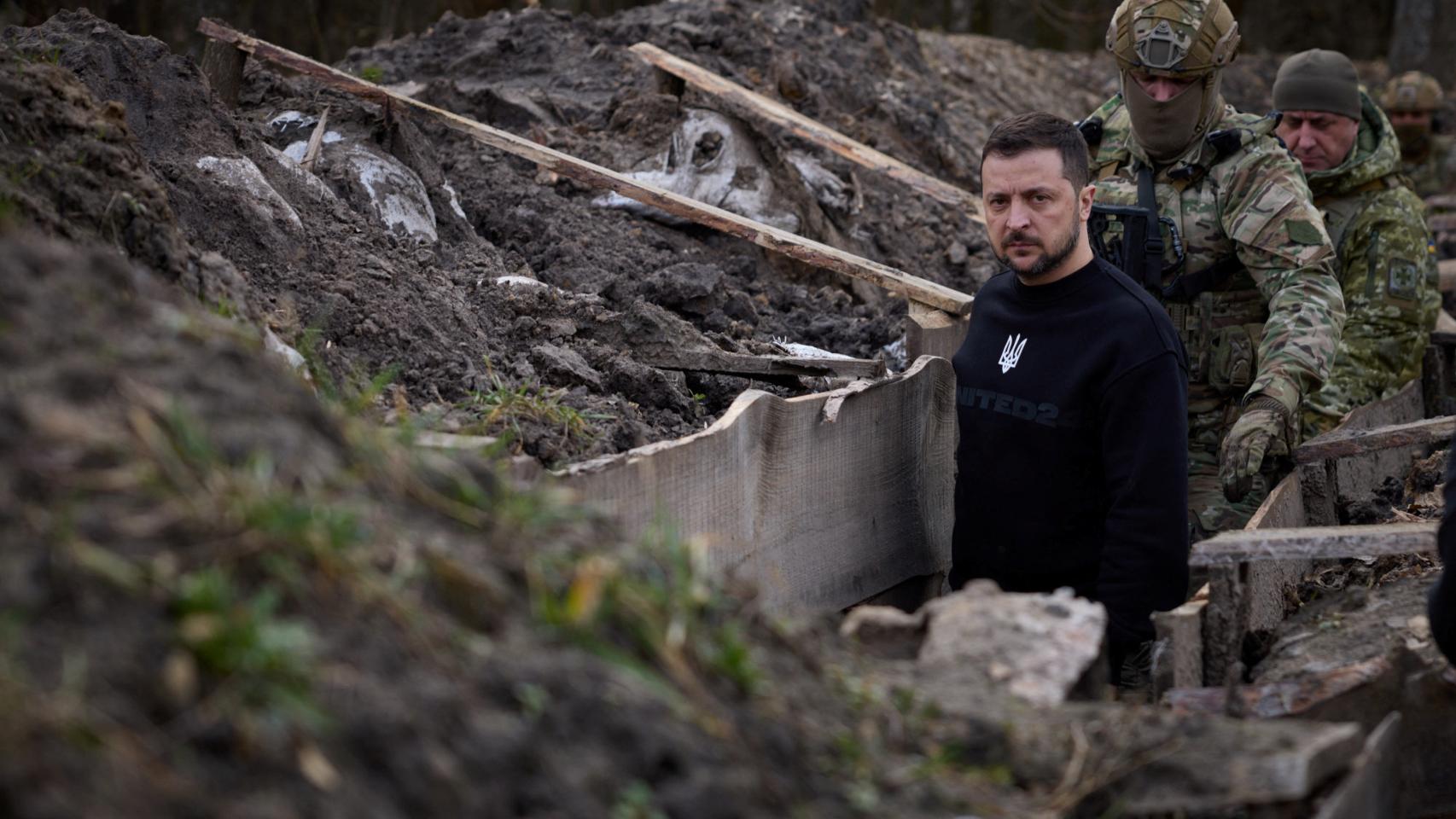 Volodimir Zelenski, Ukrainian president, on a visit to the ranks of the north-west.