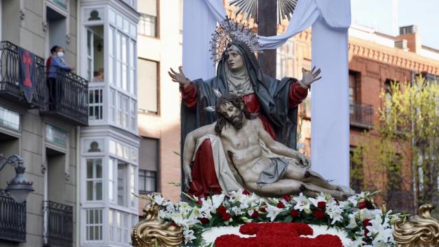 Imagen de la procesión de La Piedad en Valladolid en la Semana Santa de 2022.