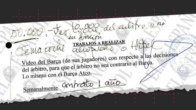 El documento entre Javier Enríquez y Josep Contreras