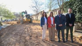 Visita a las obras del nuevo aparcamiento de la Fábrica de Armas en Toledo.