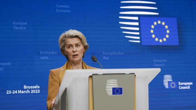 La presidenta de la Comisión Europea, Ursula von der Leyen