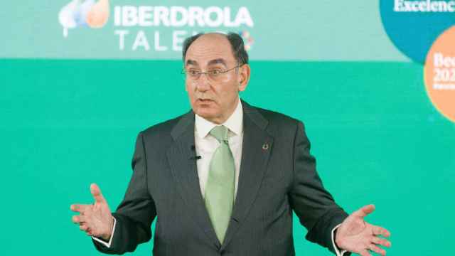 El presidente de Iberdrola, Ignacio Sánchez Galán, interviene en la entrega las ‘Becas Iberdrola’.