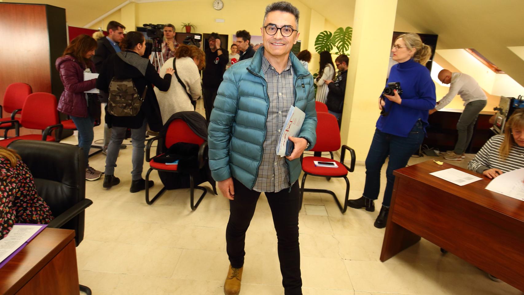 José Antonio Álvarez a su salida del Consejo Comarcal del Bierzo de este pasado martes.
