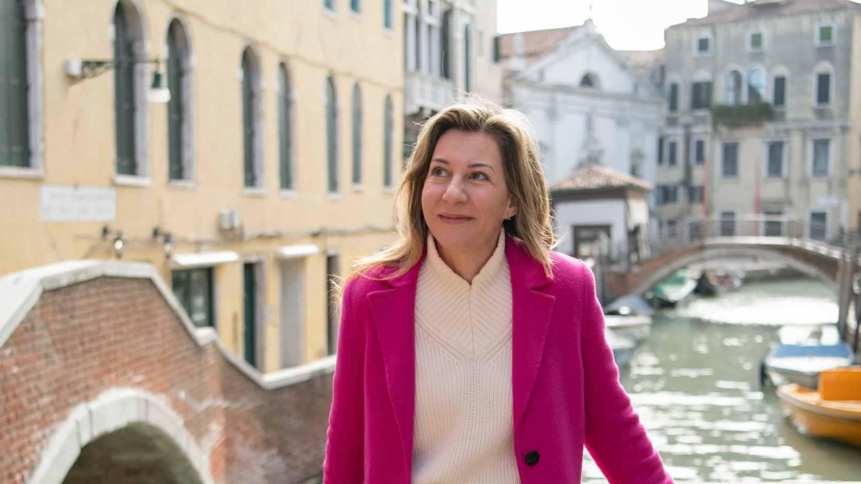 Eva García Sáenz de Urturi en Venecia. Foto: Sole Hafner