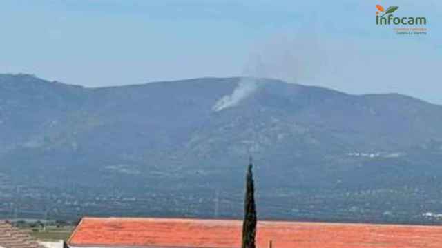 Incendio en la Sierra del Real de San Vicente (Toledo). Foto: Plan INFOCAM.