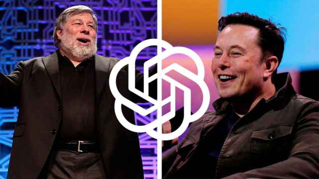 Steve Wozniak y Elon Musk en un fotomontaje.